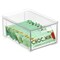 mDesign Stacking Plastic Storage Kitchen Bin with Pull-Out Drawers
